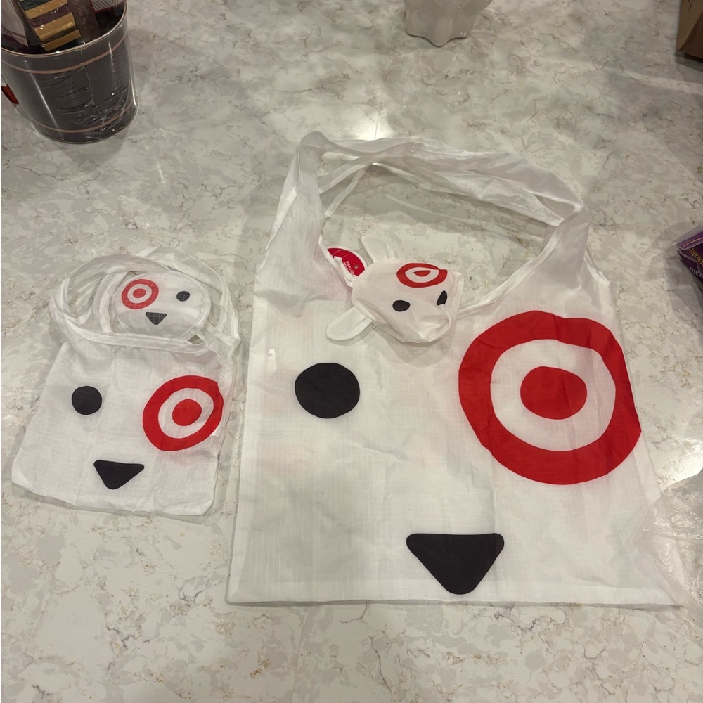 Set 2 x White SPOT the dog Target Puppy mama & baby bags 😍 reusable travel size